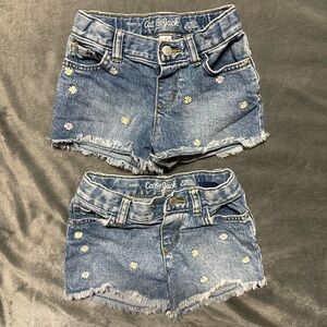 Cat & Jack Floral Embroidered Jean Shorts